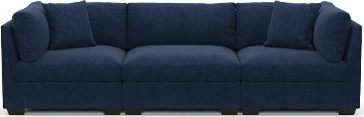 Beckham Foam Comfort 3-Piece Sofa - Oslo Navy