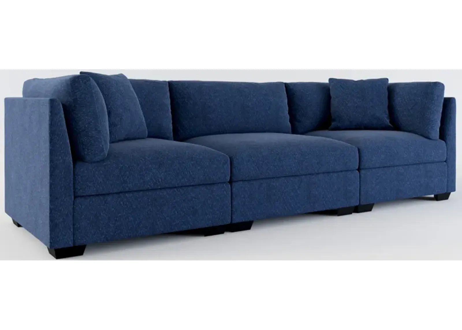 Beckham Foam Comfort 3-Piece Sofa - Oslo Navy