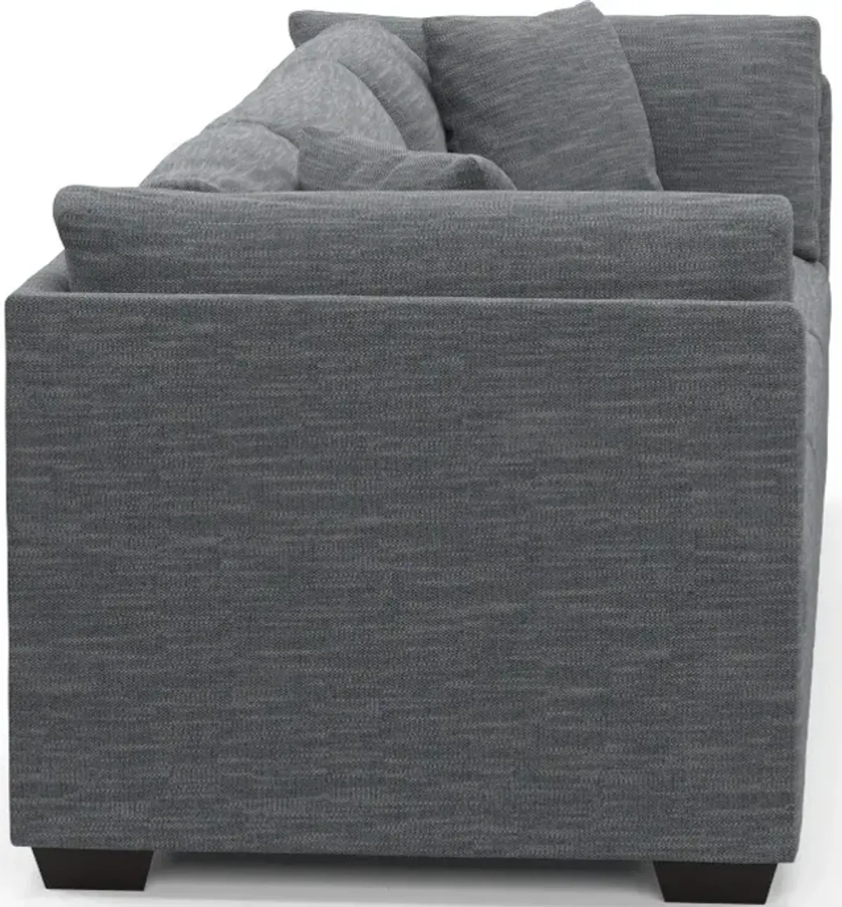 Beckham Foam Comfort 3-Piece Sofa - Dudley Indigo