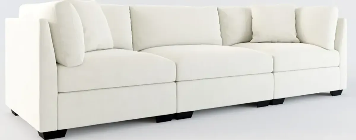 Beckham Foam Comfort 3-Piece Sofa - Anders Ivory