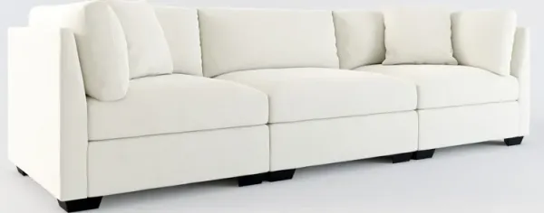 Beckham Foam Comfort 3-Piece Sofa - Anders Ivory