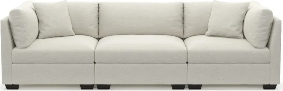 Beckham Foam Comfort 3-Piece Sofa - Living Large White