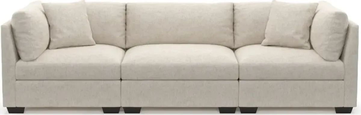 Beckham Foam Comfort 3-Piece Sofa - M Ivory