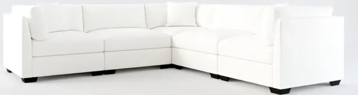 Beckham Foam Comfort 5-Piece Sectional - Contessa Vanilla