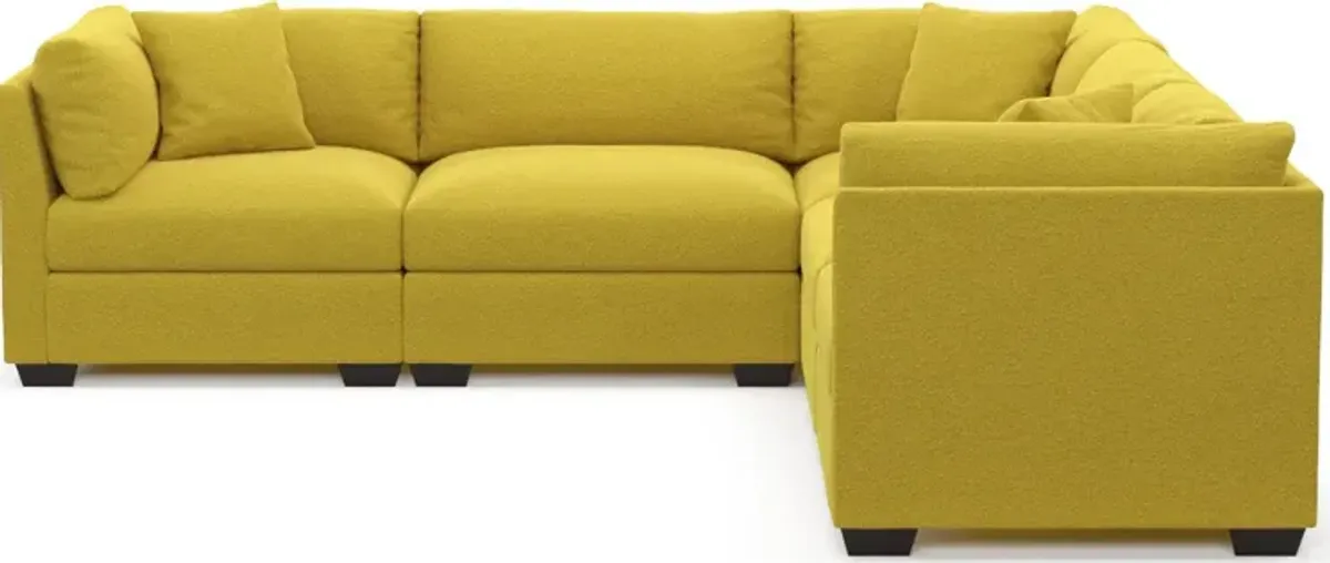 Beckham Foam Comfort 5-Piece Sectional - Bloke Goldenrod