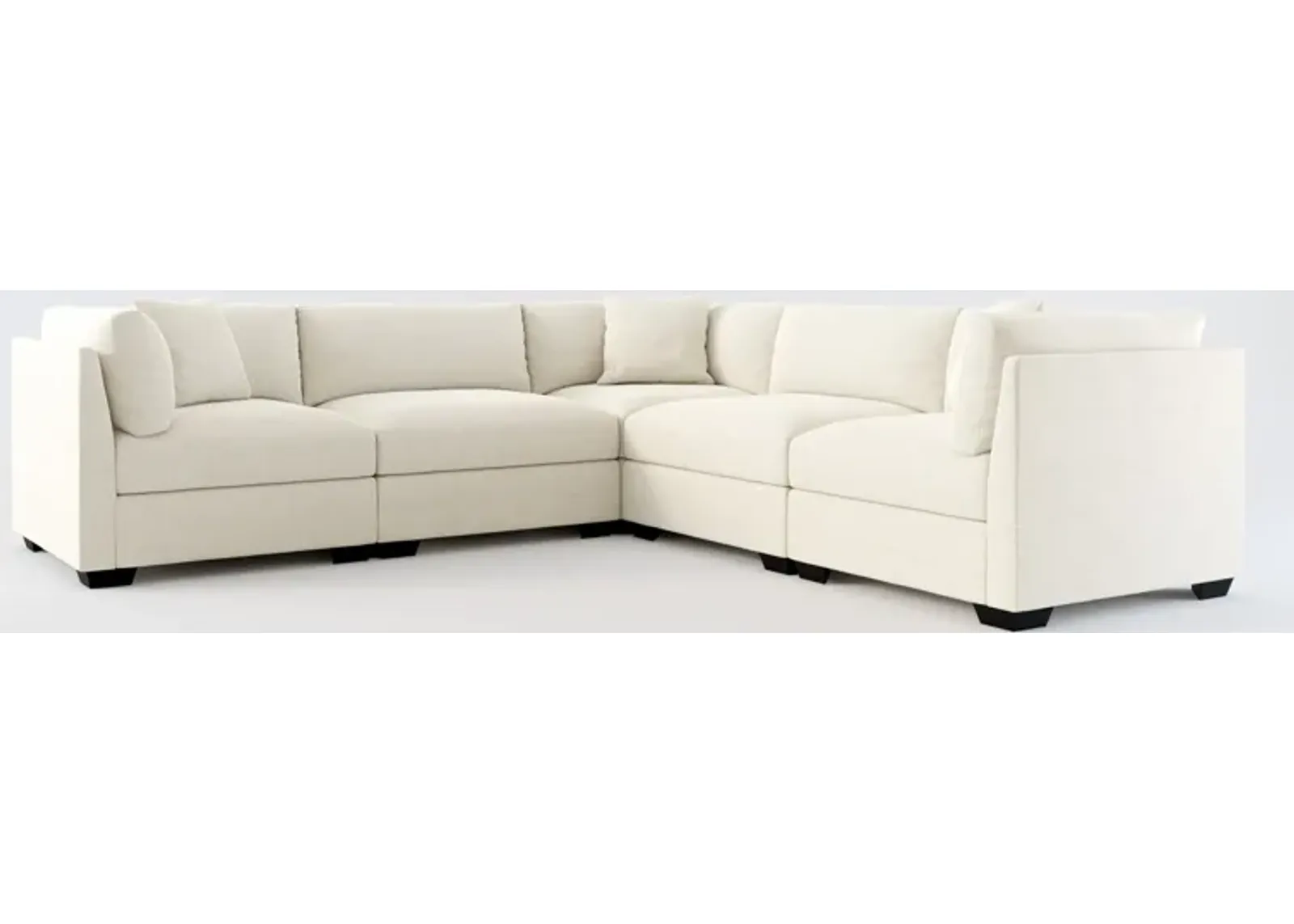 Beckham Foam Comfort 5-Piece Sectional - Curious Pearl