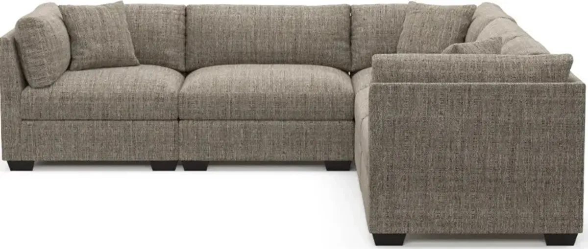 Beckham Foam Comfort 5-Piece Sectional - Mason Flint