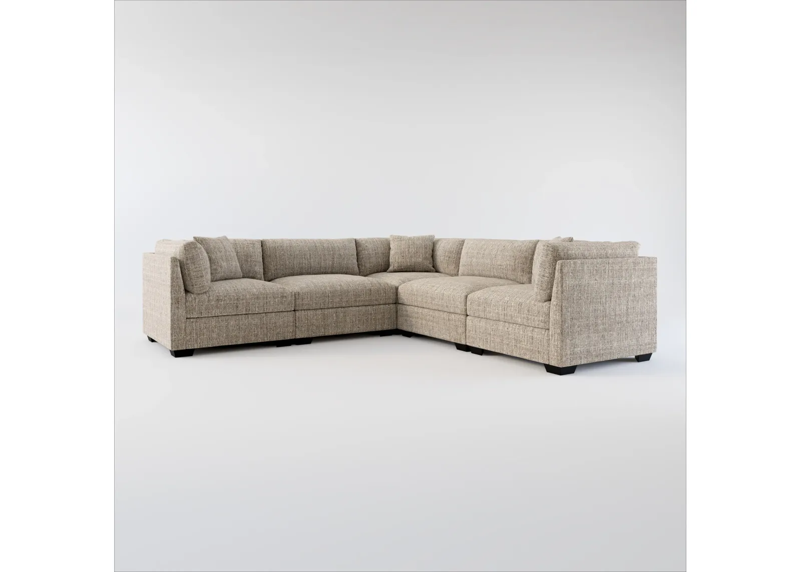 Beckham Foam Comfort 5-Piece Sectional - Mason Flint