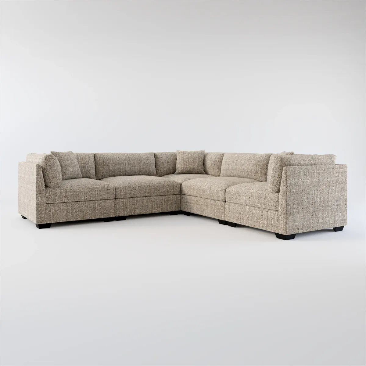 Beckham Foam Comfort 5-Piece Sectional - Mason Flint