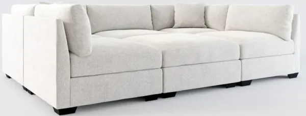 Beckham Foam Comfort 6-Piece Pit Sectional  - Burmese Granite