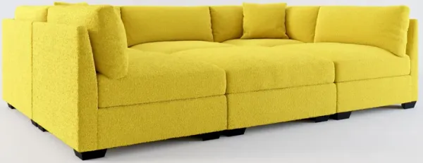 Beckham Foam Comfort 6-Piece Pit Sectional - Bloke Goldenrod