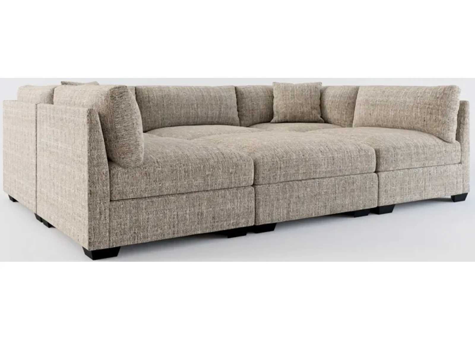 Beckham Foam Comfort 6-Piece Pit Sectional  - Mason Flint