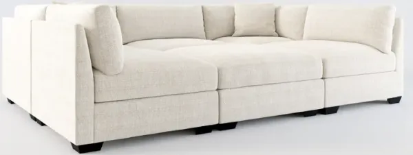 Beckham Foam Comfort 6-Piece Pit Sectional  - Mason Porcelain