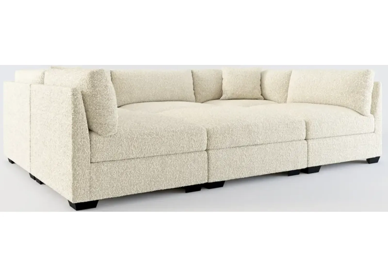 Beckham Foam Comfort 6-Piece Pit Sectional  - Bloke Cotton