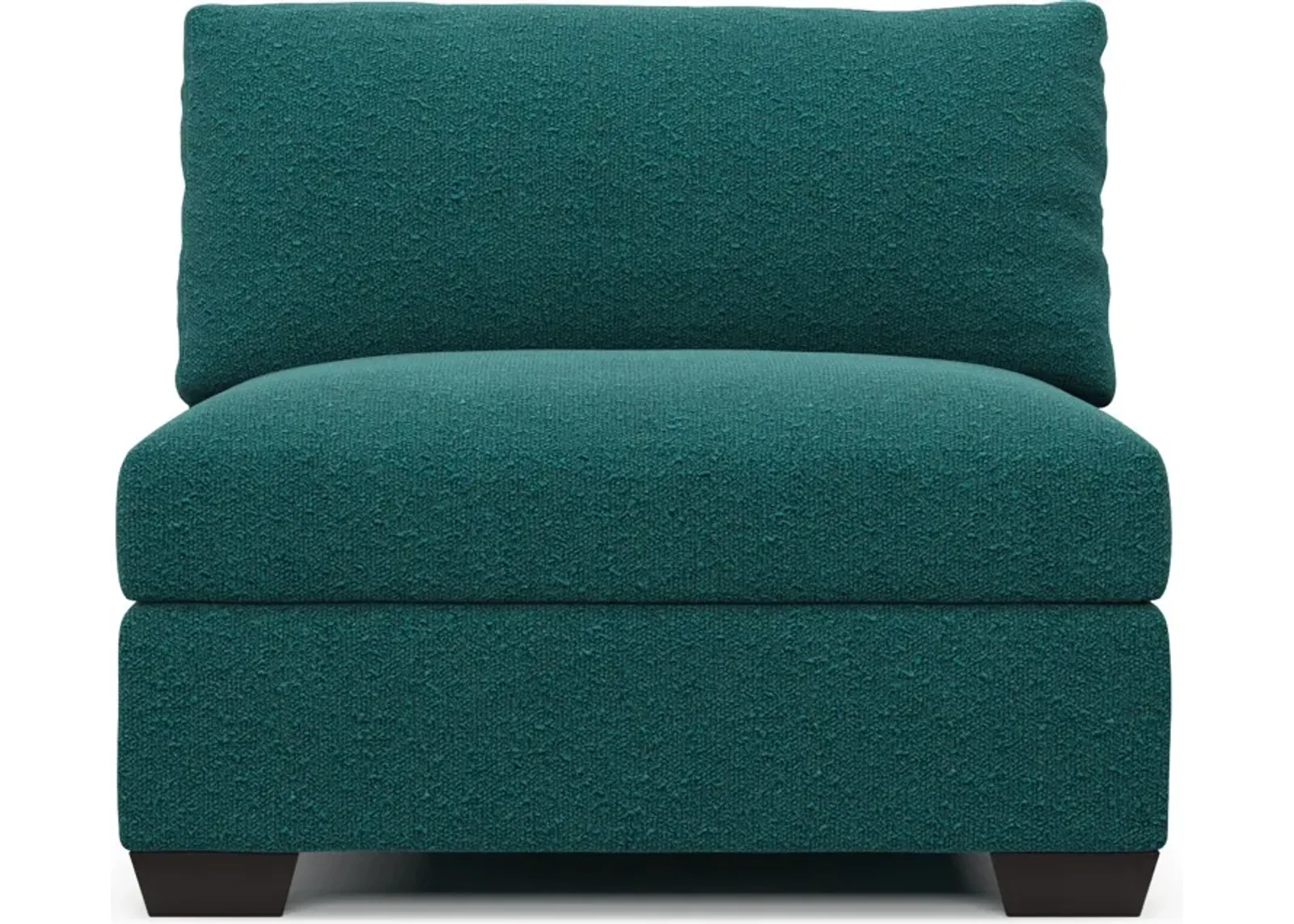 Beckham Hybrid Comfort Armless Chair - Bloke Peacock