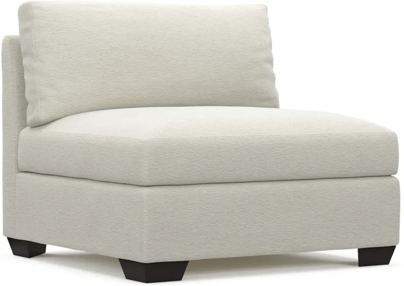 Beckham Hybrid Comfort Armless Chair - Living Large White