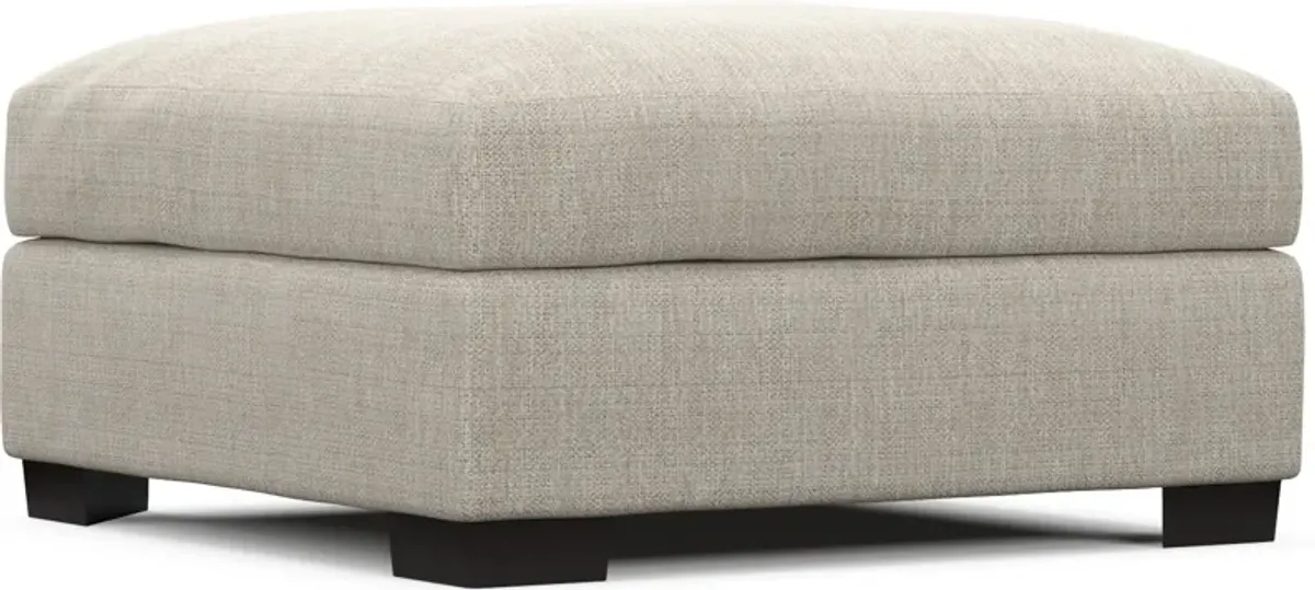 Beckham Hybrid Comfort Ottoman - Mason Porcelain