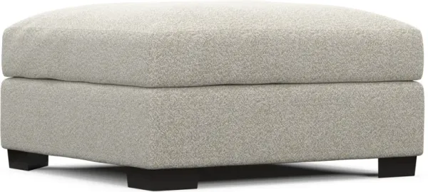 Beckham Hybrid Comfort Ottoman - Muse Stone