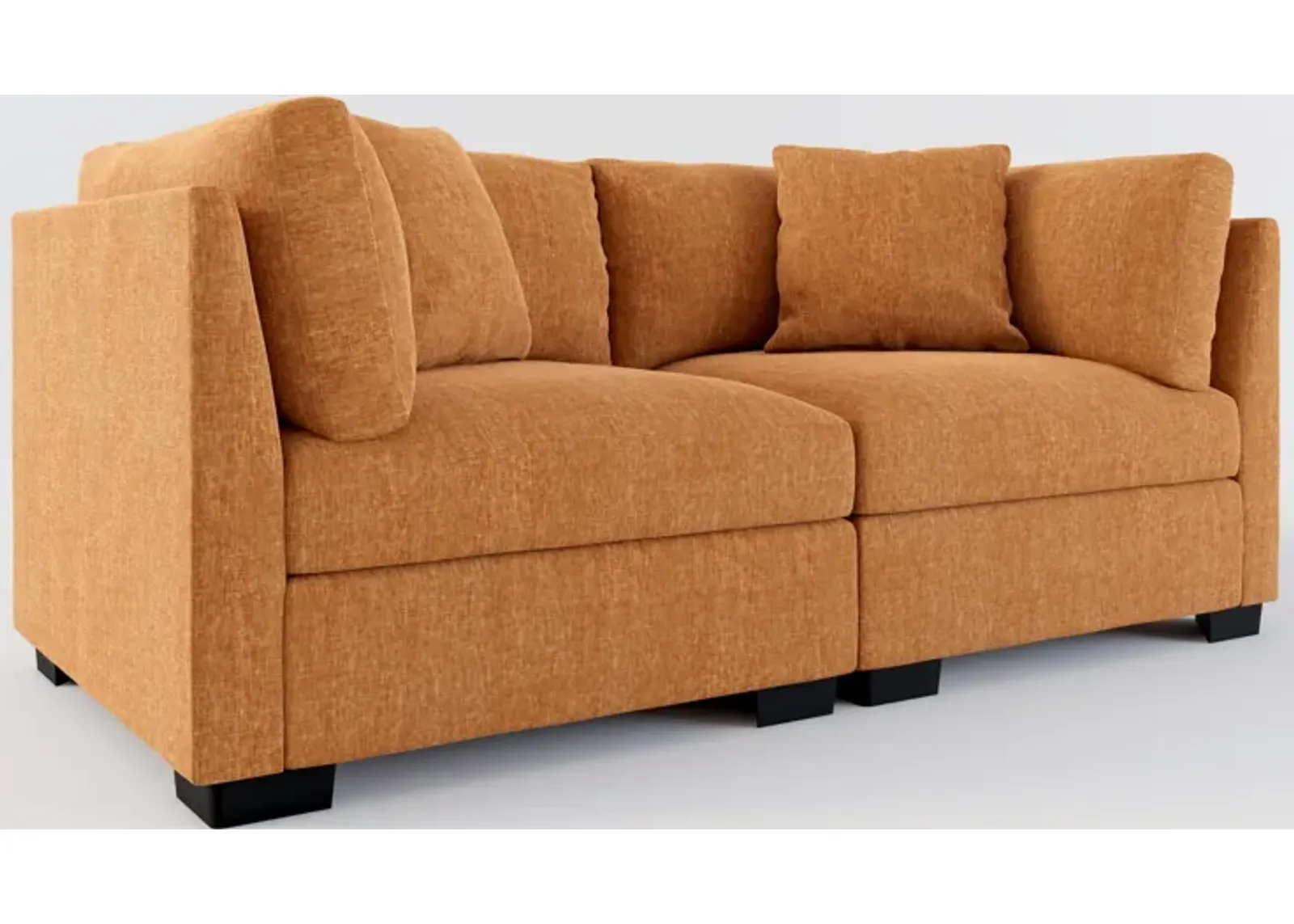 Beckham Hybrid Comfort 2-Piece Sofa - Contessa Ginger