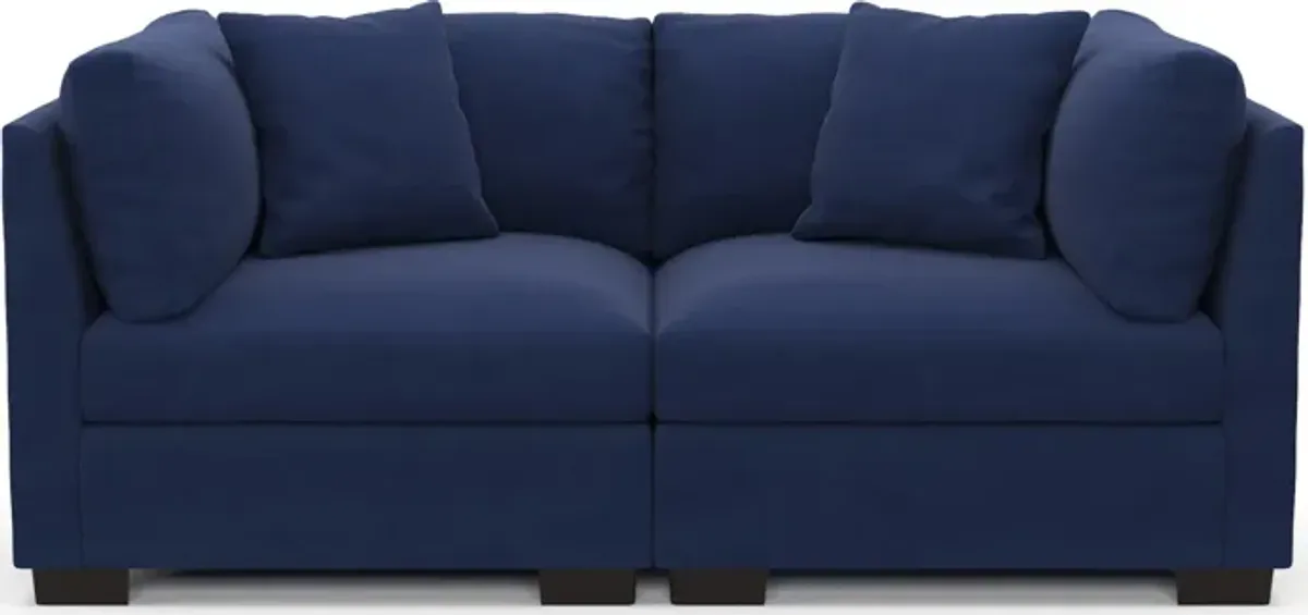 Beckham Hybrid Comfort 2-Piece Sofa - Abington Indigo