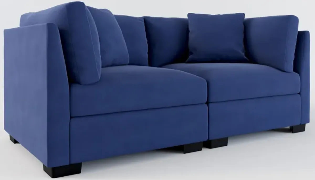 Beckham Hybrid Comfort 2-Piece Sofa - Abington Indigo