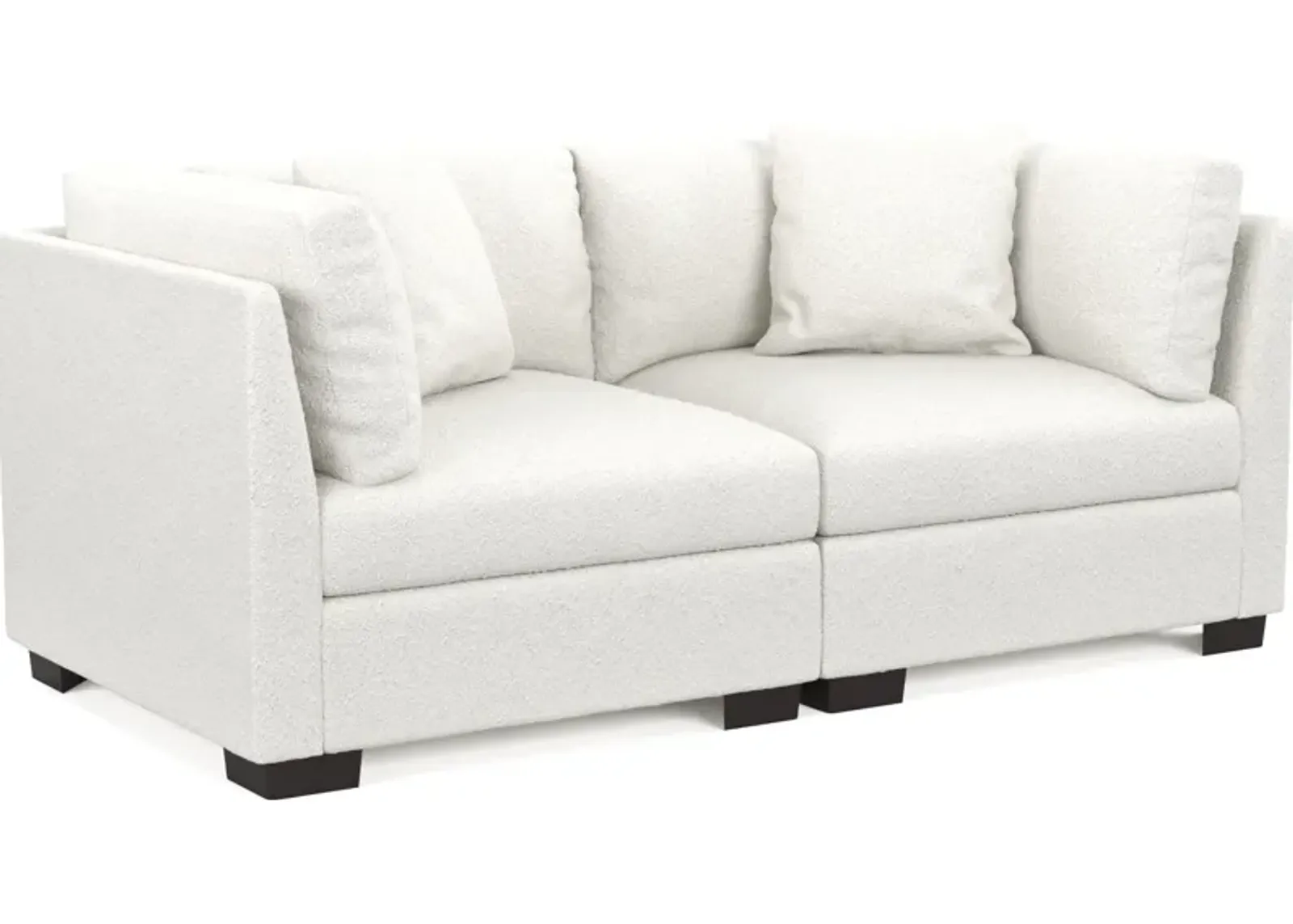 Beckham Hybrid Comfort 2-Piece Sofa - Bloke Snow