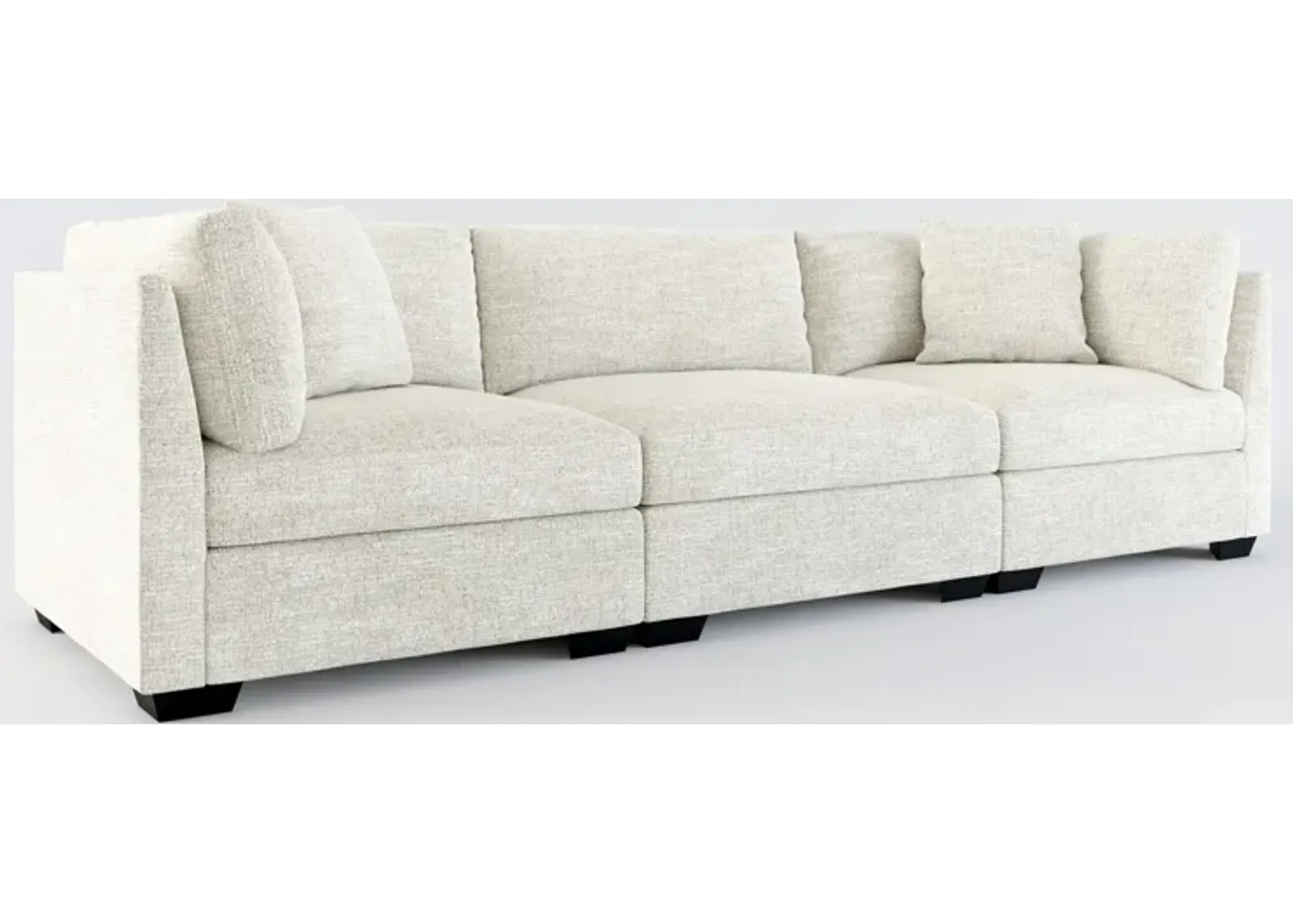 Beckham Hybrid Comfort 3-Piece Sofa - M Ivory