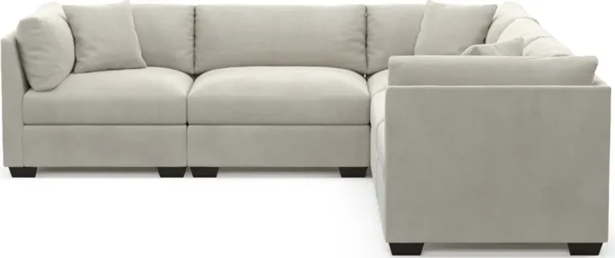 Beckham Hybrid Comfort 5-Piece Sectional - Laurent Beach