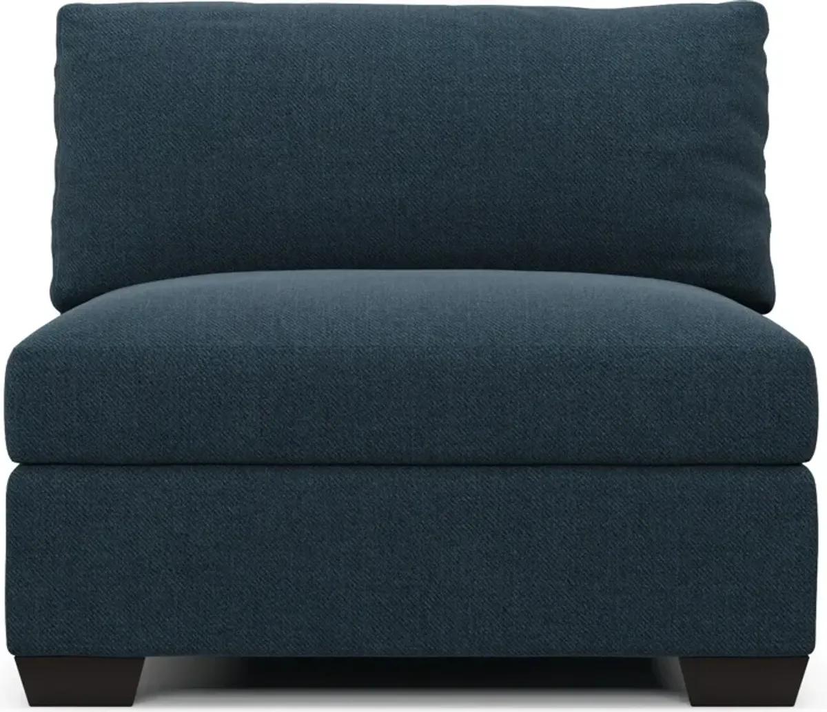 Beckham Foam Comfort Armless Chair - Broderick Indigo