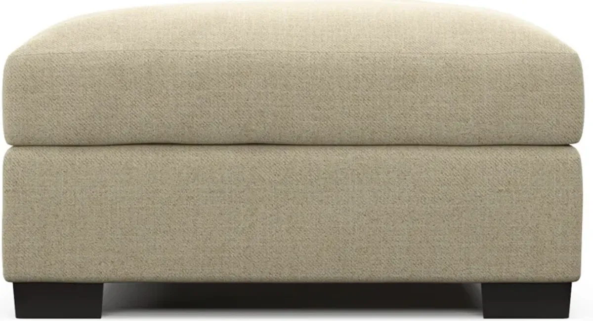 Beckham Foam Comfort Ottoman - Broderick Sand