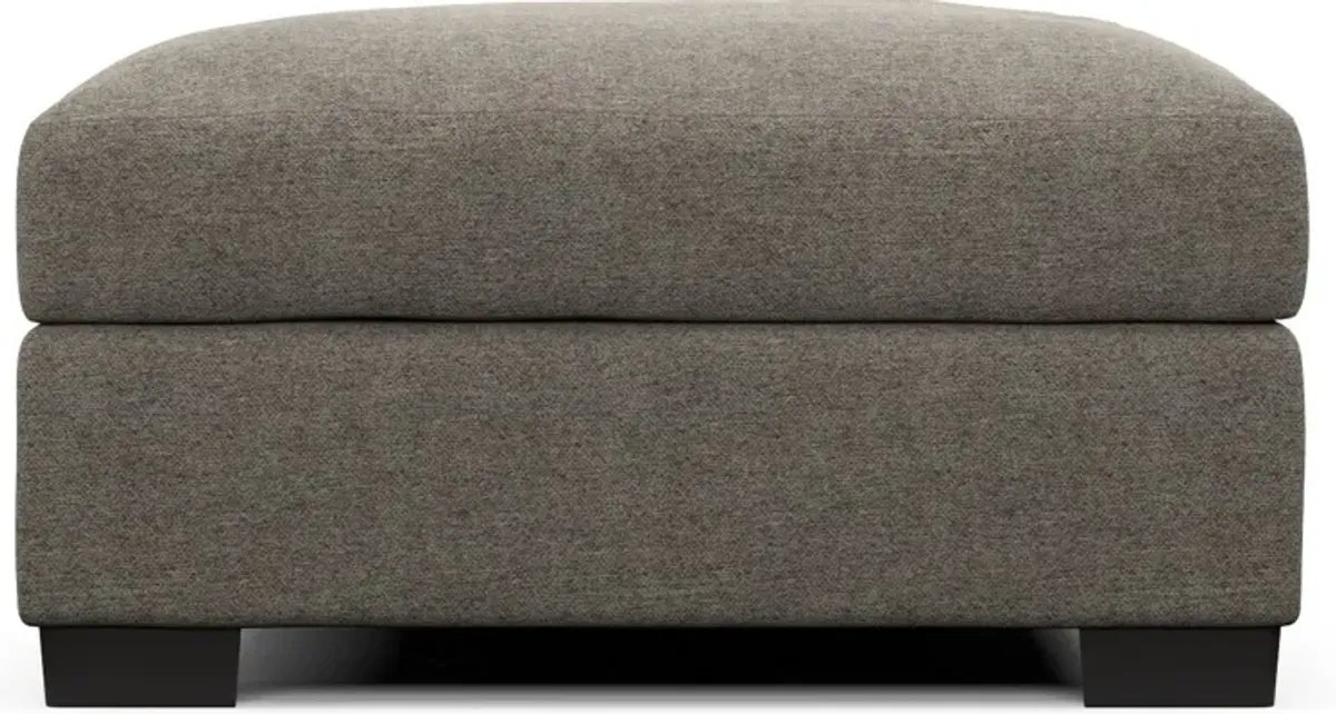 Beckham Foam Comfort Ottoman - Bridger Metal