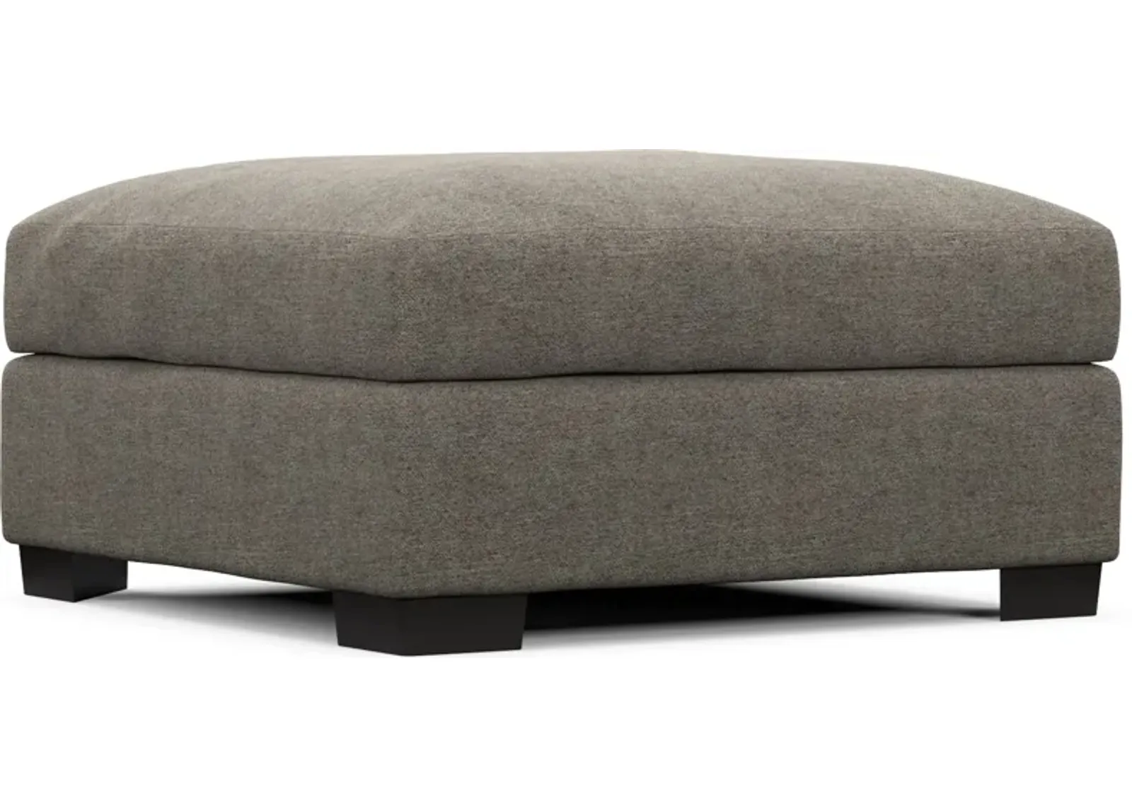 Beckham Foam Comfort Ottoman - Bridger Metal