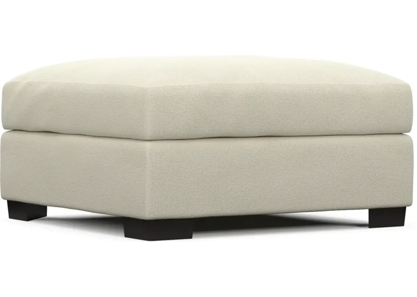 Beckham Foam Comfort Ottoman - Fincher Ivory