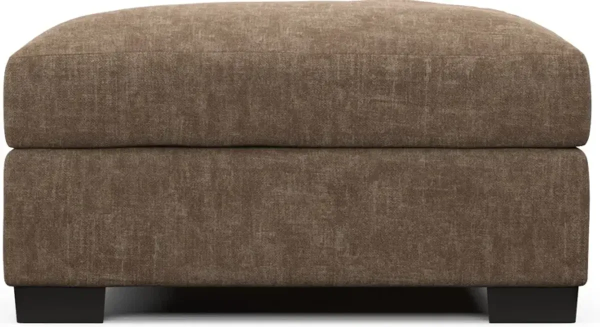 Beckham Foam Comfort Ottoman - Argo Java