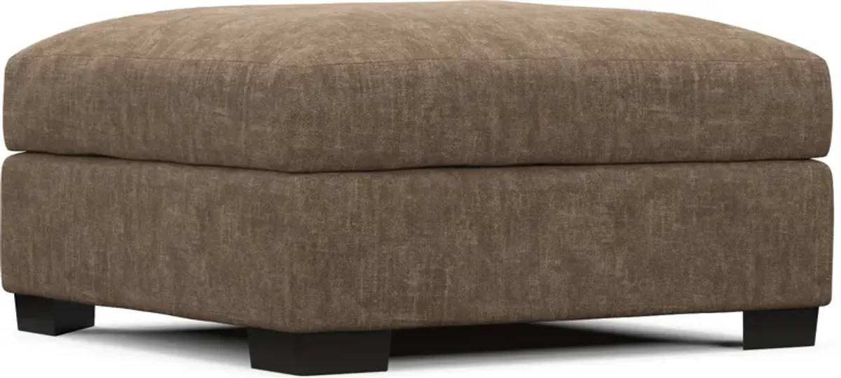 Beckham Foam Comfort Ottoman - Argo Java