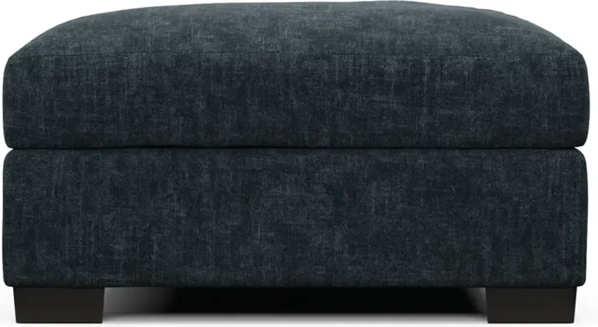 Beckham Foam Comfort Ottoman - Argo Navy