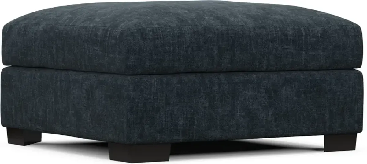 Beckham Foam Comfort Ottoman - Argo Navy