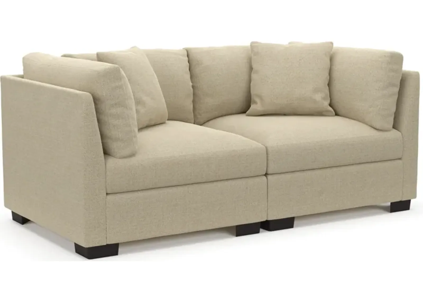 Beckham Foam Comfort 2-Piece Sofa - Broderick Sand