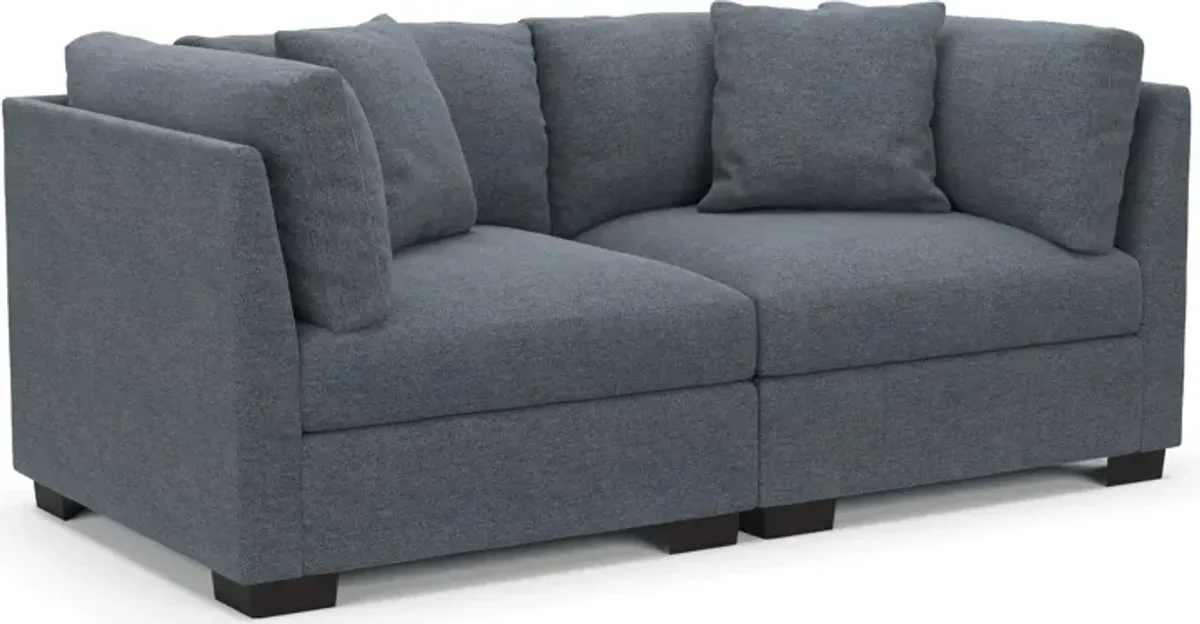 Beckham Foam Comfort 2-Piece Sofa - Bridger Navy