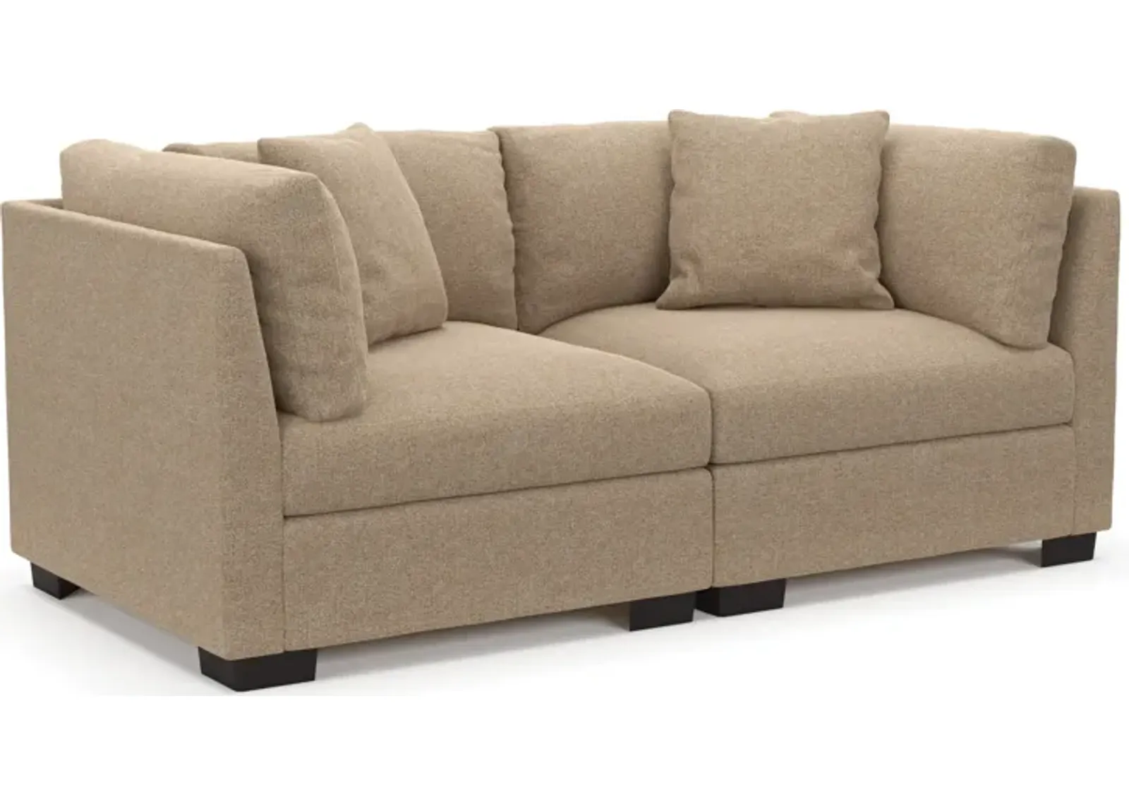 Beckham Foam Comfort 2-Piece Sofa - Liv Wicker