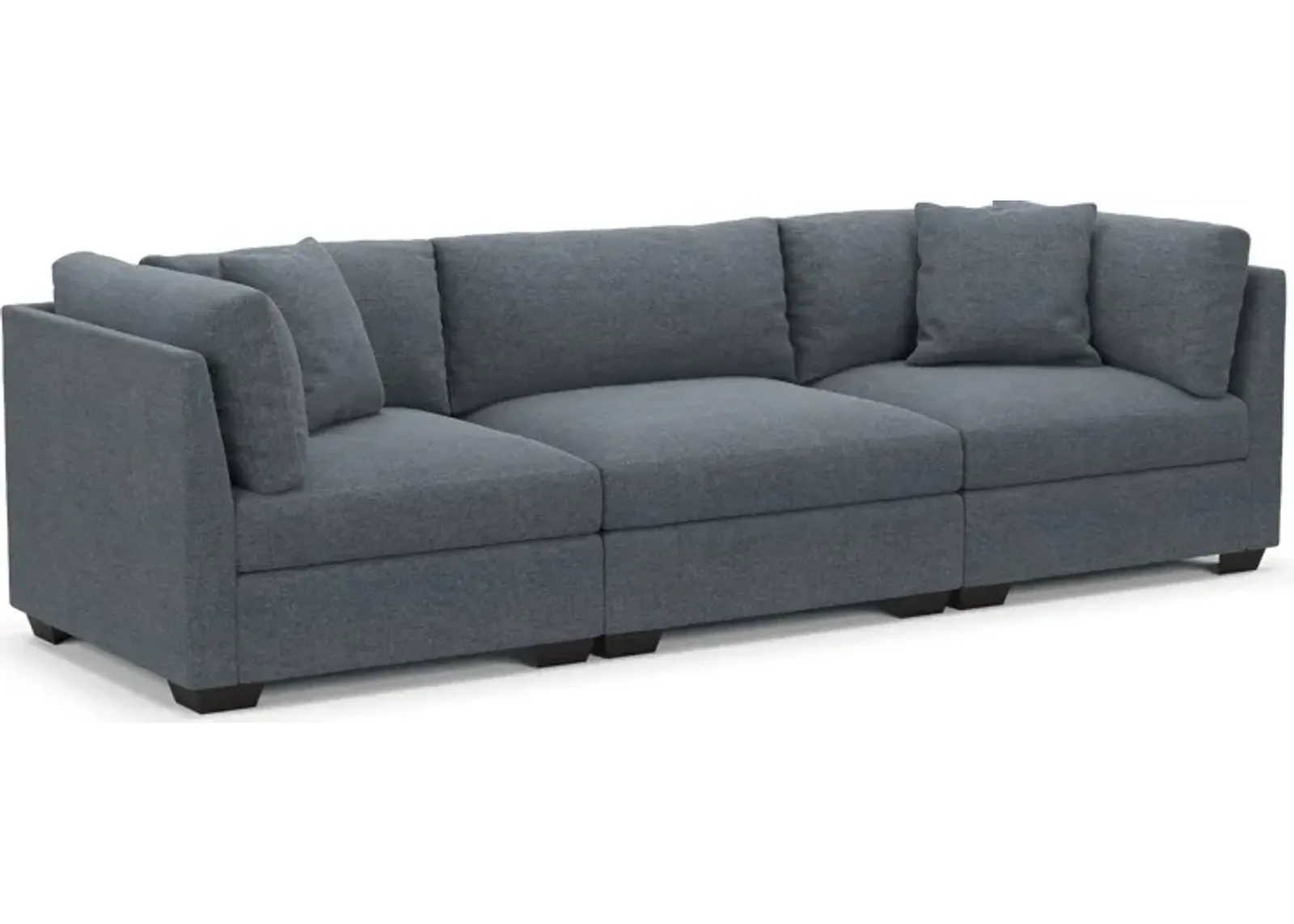 Beckham Foam Comfort 3-Piece Sofa - Bridger Navy