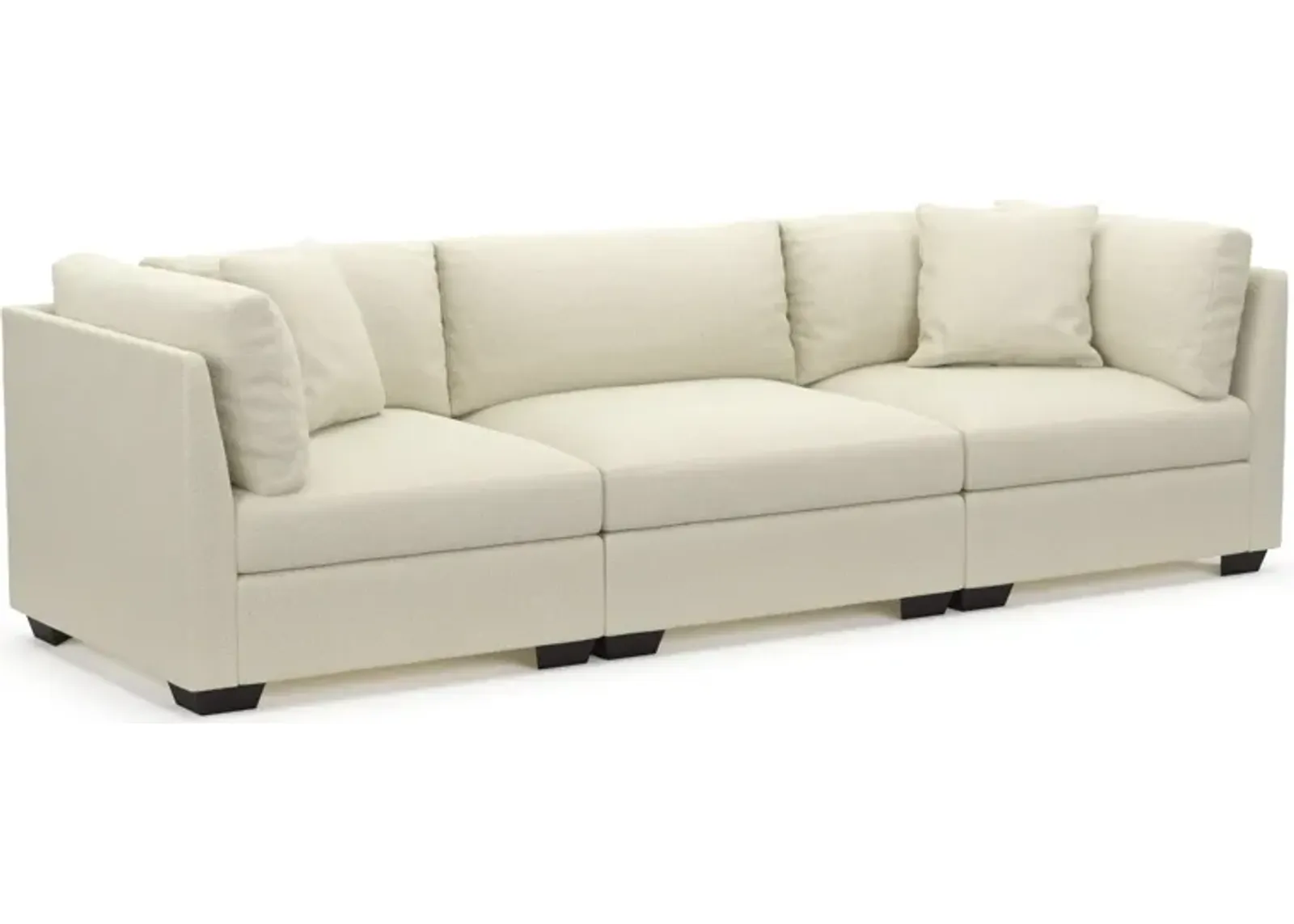 Beckham Foam Comfort 3-Piece Sofa - Fincher Ivory