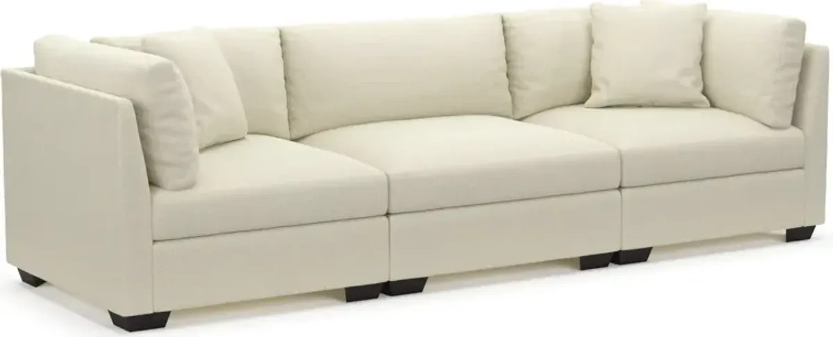 Beckham Foam Comfort 3-Piece Sofa - Fincher Ivory