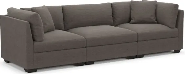 Beckham Foam Comfort 3-Piece Sofa - Presidio Steel