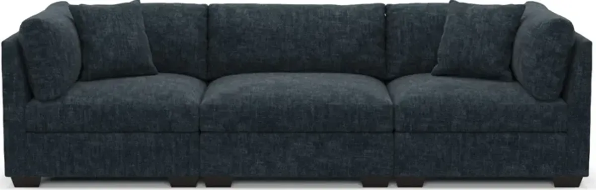 Beckham Foam Comfort 3-Piece Sofa - Argo Navy