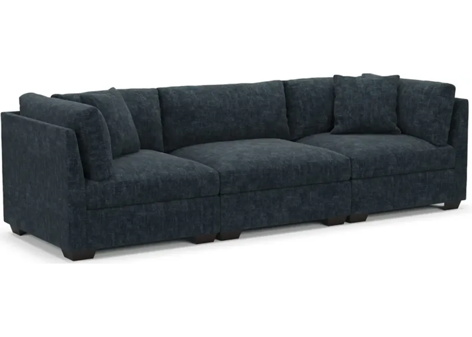 Beckham Foam Comfort 3-Piece Sofa - Argo Navy