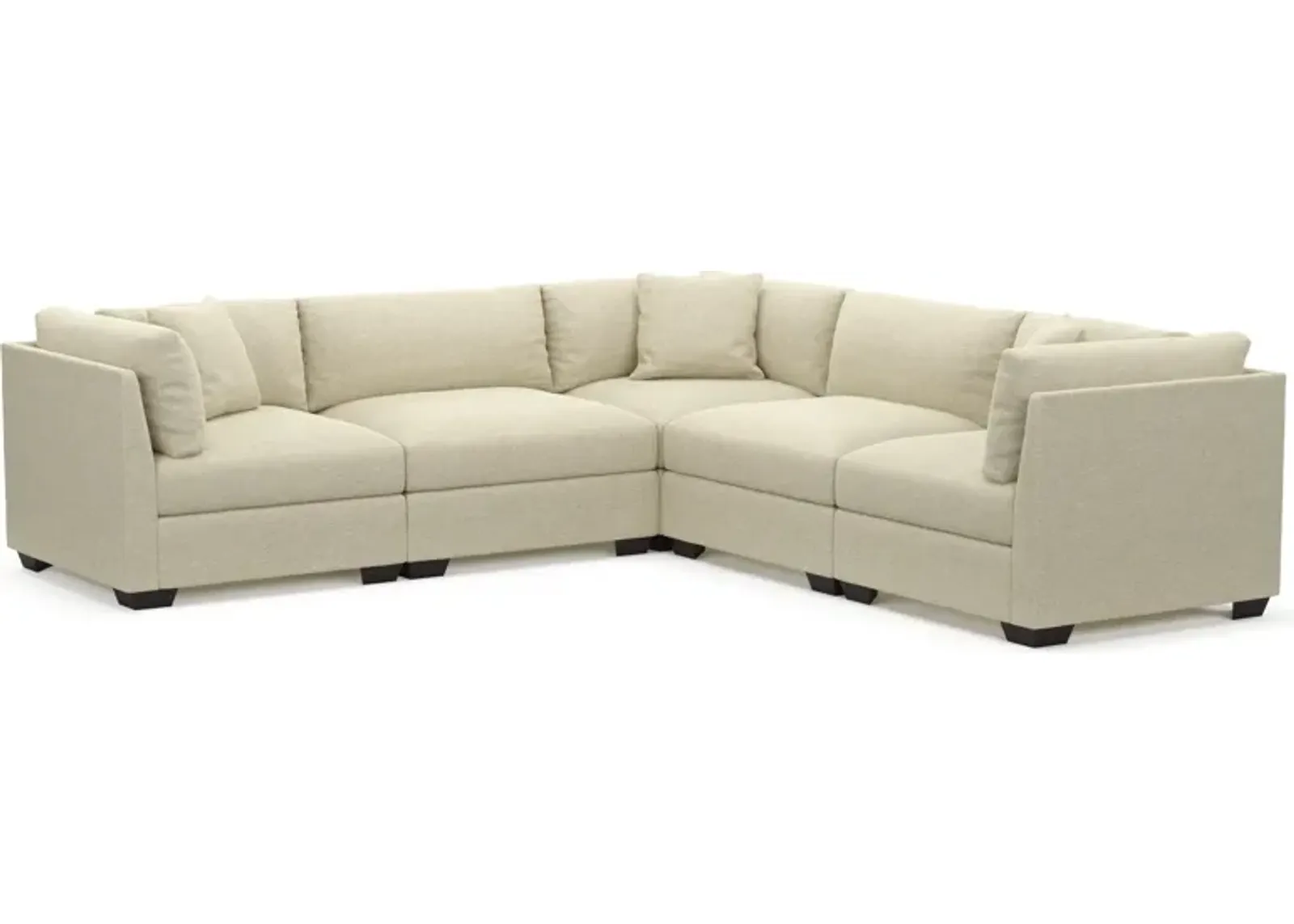 Beckham Foam Comfort 5-Piece Sectional - Bridger Shell