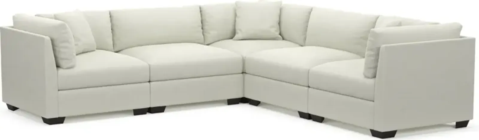 Beckham Foam Comfort 5-Piece Sectional - LIV ARCTIC