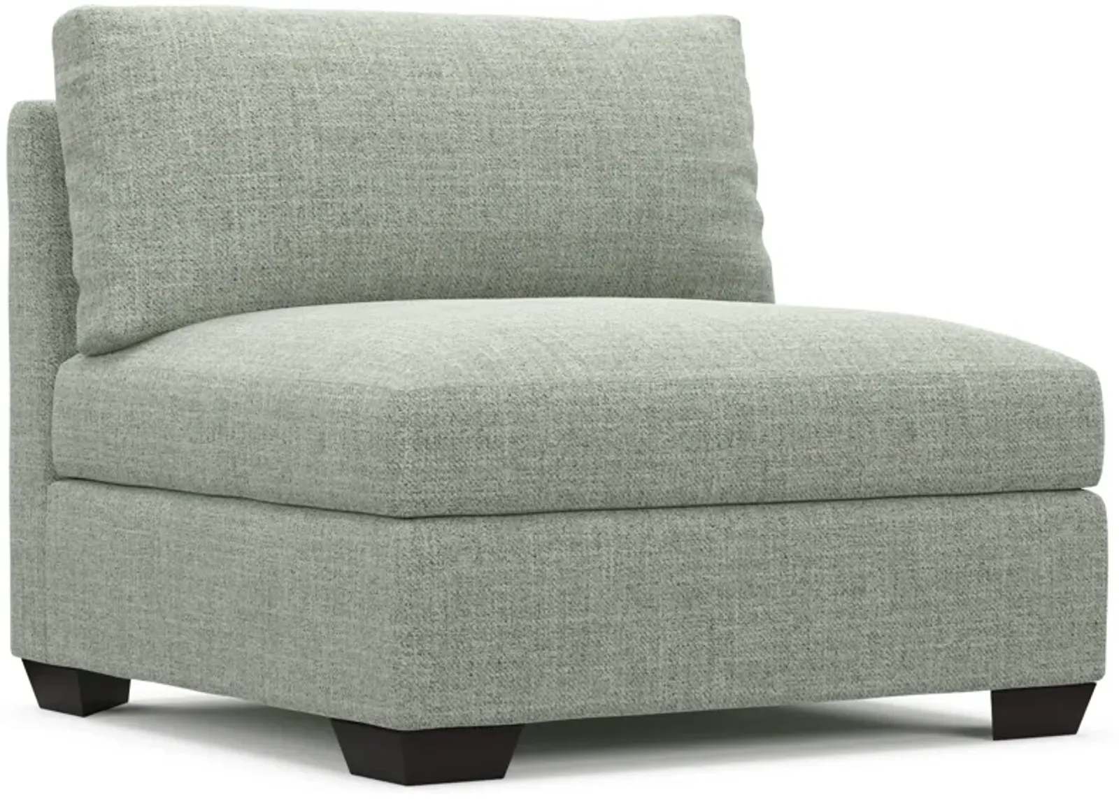 Beckham Hybrid Comfort Armless Chair - Broderick Sea Glass