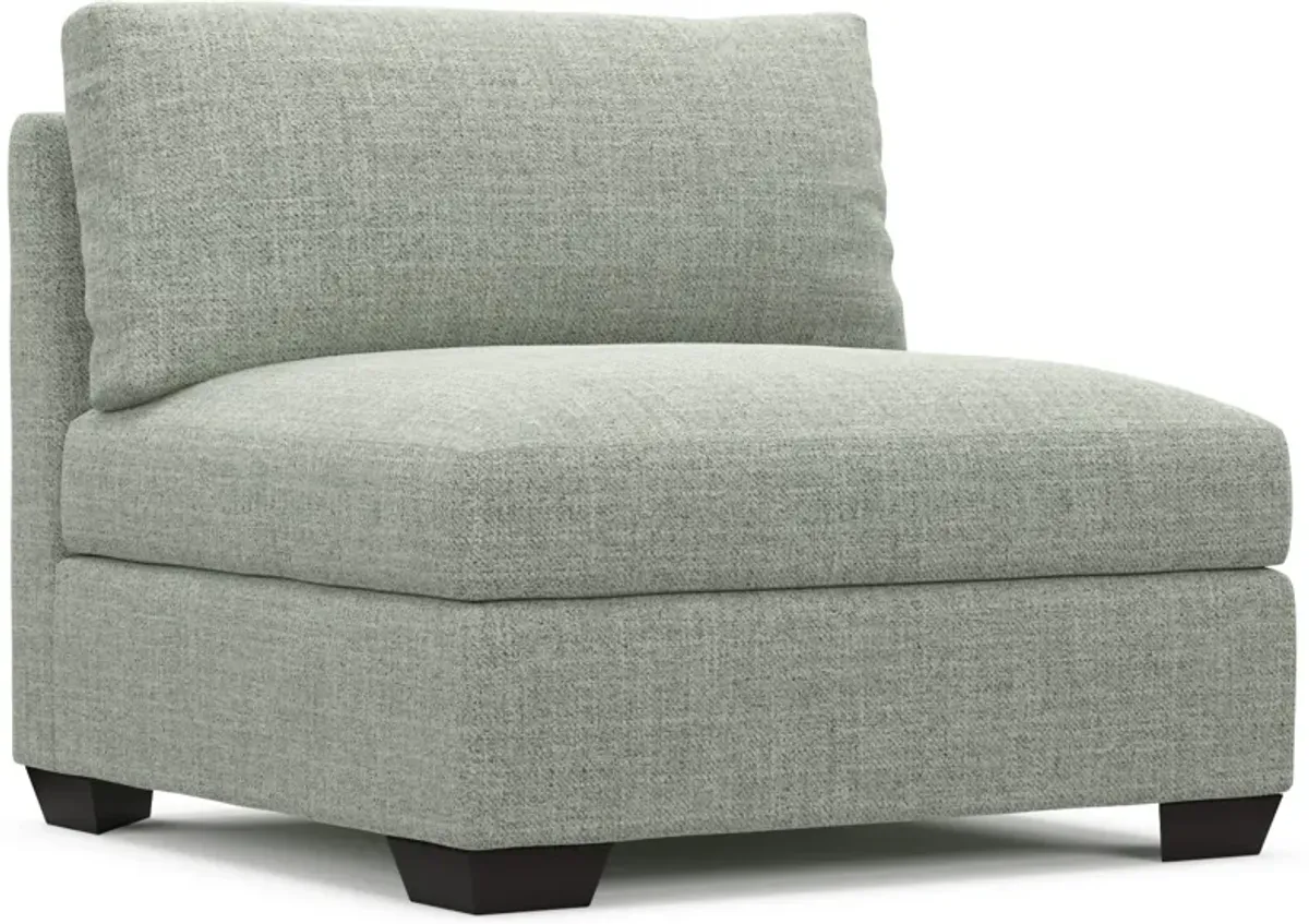 Beckham Hybrid Comfort Armless Chair - Broderick Sea Glass